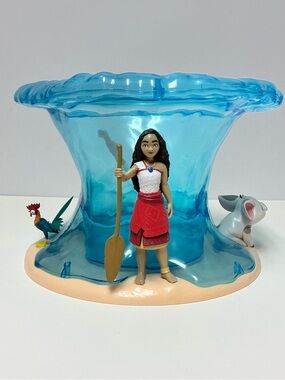 Disney Moana 2 Movie Theatre Popcorn Bucket - Blue Wave with Characters